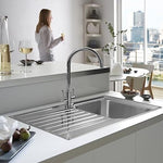 Franke Ascona ASX611-86 1.0 Bowl Stainless Steel Inset Reversible Kitchen Sink