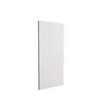 Homebase Gloss & Matt Clad-On Wall Panel Ends (752mm x 343mm) - White Gloss