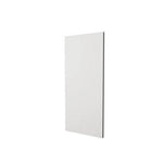 Homebase Gloss & Matt Clad-On Wall Panel Ends (752mm x 343mm) - White Gloss