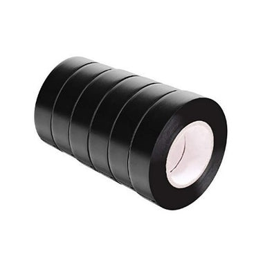 Insulation Tape 6 Pack Black 15mm X 15m Electrical Tape PVC Tape Adhesive Gaffer Tape By Alboyi, Moisture And UV Resistant