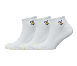 Lyle & Scott Ross 3 Pack Trainer Socks - White (Men's 7-11 UK)