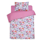 Linen Zone, 100% Cotton, Kids, Children Reversible Complete Bedding, Butterfly