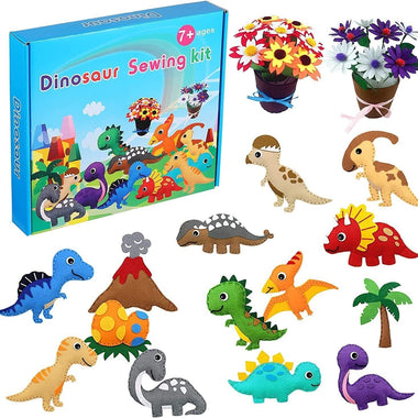 DINOSAUR SWEING KIT 7+ AGES GOOMP ANIMAL FELT SEWING KIT FOR KIDS