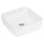 Ceramic White Square Washbowl By Bathstore. H120 x W365 x D365mm