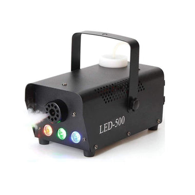 Fog Machine 500W Smoke Machine with LED Lights & Wireless Remote Control