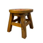 Children’s Stool/Chair Solid Wood with Animal Motif - Tiger