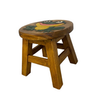 Children’s Stool/Chair Solid Wood with Animal Motif - Frog