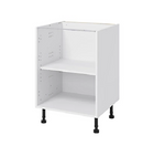 White Flat Pack Premium Kitchen Base Unit - Carcass 600mm