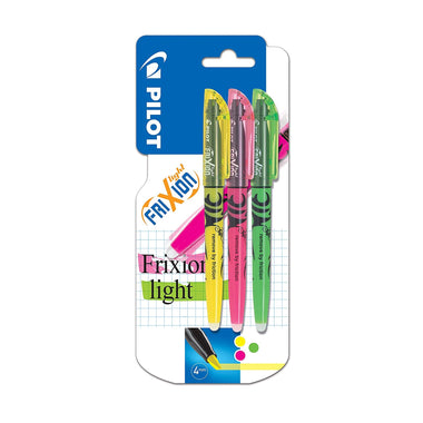 Pilot Frixion Highlighter Pens, Medium Nib, Pink/Yellow/Green Ink - Pack of 3