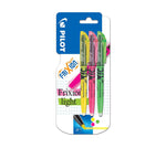 Pilot Frixion Highlighter Pens, Medium Nib, Pink/Yellow/Green Ink - Pack of 3