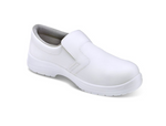 Click Footwear CF832 Back Slip On White Safety Shoes Size 11