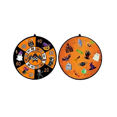 Halloween Dart Board-Double-Sided Dart Game For Kids And Adults’ Family Darts Game With 8pcs Sticky Balls 6pcs Dart, Safe And Strong Dart Board Gifts For Halloween Party Indoor Outdoor Classic Games.