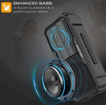 ANDVEN Bluetooth Speaker 5.0, Portable Wireless Speaker with Enhanced Bass