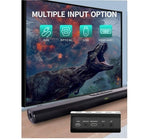 VMAI S5 2.0 Channel Wireless Bluetooth Sound Bar In Black, Elegant & Immersive Home Theater Experience