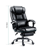 Blisswood Executive Office Chair With Footrest, Lumbar Support Black