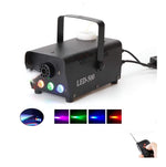 Fog Machine 500W Smoke Machine with LED Lights & Wireless Remote Control