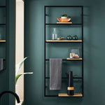 Bathstore Noir Frame Wall Hung Shelving Unit 1400 x 600 x 85mm - Roble Africa