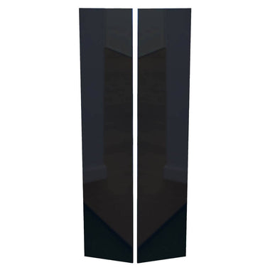 Double Wardrobe Doors Gloss Robe - Navy Blue