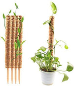 ELT, Moss Pole, Plant Support Sticks, Coco Coir Poles, Plant Support Extension, For Climbing Plants in Gardens and Indoors