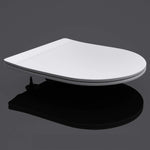 Durovin Bathrooms Soft Close Toilet Seat, D Shape Ultra Slim Design