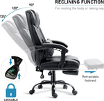 Blisswood Executive Office Chair With Footrest, Lumbar Support Black