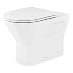 Bathstore Falcon Slim Toilet Seat, White Duroplastic