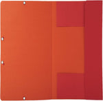 Exacompta - 3 Flap Two-Tone Elasticated Folder 380gsm