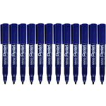 Pentel 5.0mm Bullet Tip Permanent Marker – Blue - Pack of 12