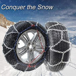 ELT Snow Chains 2, Corrosion Resistant Car, Tyre Anti-Skid, Easy to Fit Winter Grip 20mn2 Steel, Compatible with Car, Suv & Van Tyre Width 145-240mm, Rim Size 13-17 Inch Wheels D5220 Kns90