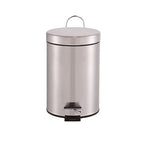 Cooke & Lewis Diani Metal Powder-Coated Stainless Steel Round Bathroom Pedal Bin