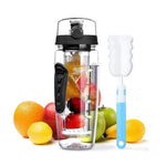 OMORC Water Bottle Fruit Infuser, Flip Top Sport Water- Model - MEOD082AB