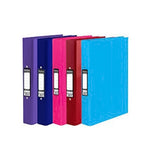 ELT 10 x A4 Glossy Binder File with 2 x 25mm Rings, Storage Of Up To 160 Sheets - Purple (10 Per Box)