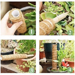 ELT, Moss Pole, Plant Support Sticks, Coco Coir Poles, Plant Support Extension, For Climbing Plants in Gardens and Indoors